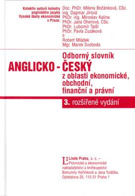Anglicko-český odborný slovník, oblast ekon.,obchodní,právní