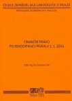 Finanční právo po rekodifikaci práva k 1.1.2014