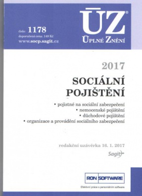 ÚZ č.1178 Sociální pojištění 2017