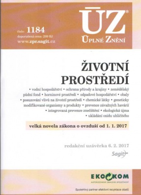 ÚZ č.1184 Životní prostředí 2017
