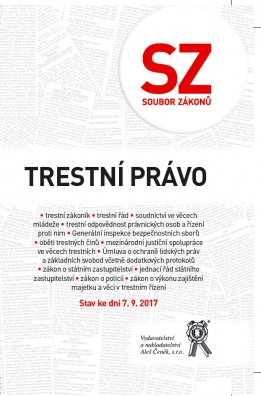 Soubor zákonů. Trestní právo - Stav ke dni 7. 9. 2017