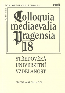 Colloquia mediaevalia pragensia 16 - Středověká univerzitní vzdělanost