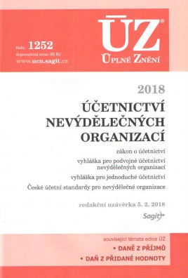 ÚZ č.1252 Účetnictví nevýdělečných organizací 2018