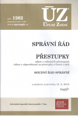 ÚZ č.1262 Správní řád, Přestupky