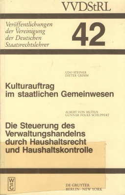 Veröffentlichungen der Vereinigung der Deutschen Staatsrechtslehrer. Band 42