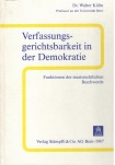 Verfassungsgerichtsbarkeit in der Demokratie