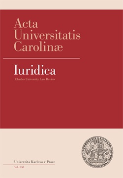 Acta Universitatis Carolinae. Iuridica 3/2016
