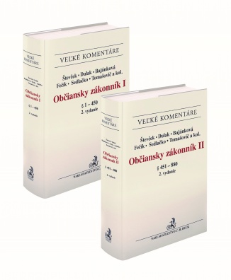 Občiansky zákonník I a II. zväzok. Komentár, 2. vydanie