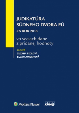 Judikatúra súdneho dvora EÚ za rok 2018 vo veciach dane z pridanej hodnoty