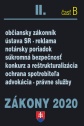 Zákony II. B / 2020, Občianske právo, notársky poriadok, advokácia, súkromná bezpečnosť, ochrana spo
