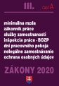 Zákony III. A / 2020, Pracovnoprávne a mzdové predpisy, služby zamestnanosti, osobné údaje, BOZP