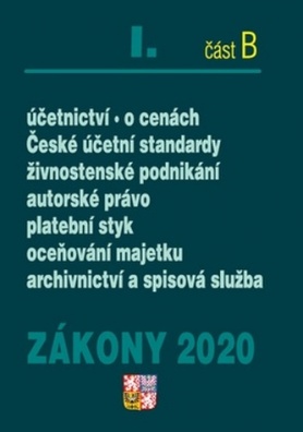 Zákony I. B / 2020 Účetnictví, České účetní standardy, živnostenské podnikání, autorské právo