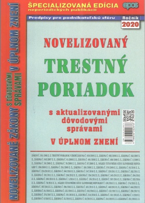 Novelizovaný Trestný poriadok (2020)