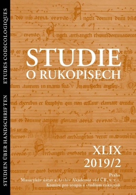 Studie o rukopisech XLIX (2019/2)