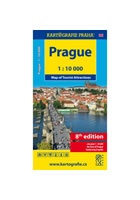 Prague - Map of Tourist Attractions 1:10 tis.