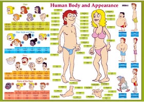Human Body and Appearance / Lidské tělo - Naučná karta