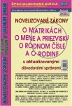 Zákony o matrikách, o mene a priezvisku, o rodnom čísle a o rodine