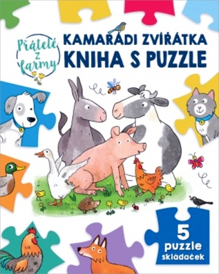 Kamarádi zvířátka kniha s puzzle, Přátelé z farmy