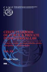 Czech Yearbook of Public & Private International Law 2021