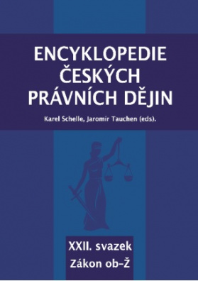 Encyklopedie českých právních dějin, XXII. svazek ob-Ž