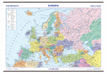 Evropa Státy a území 1 : 5 000 000