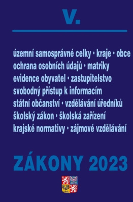 Zákony V / 2023 - Veřejná správa, Školství