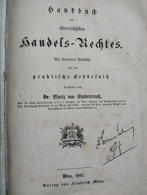 Handbuch des osterreichischen Handels - rechts