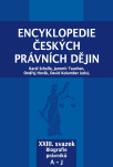 Encyklopedie českých právních dějin, XXIII. svazek Biografie právníků A-J