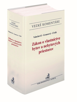 Zákon o vlastníctve bytov a nebytových priestorov. Komentár