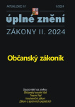 Aktualizace II/1 Občanský zákoník. Úplné znění Zákony II. 2024