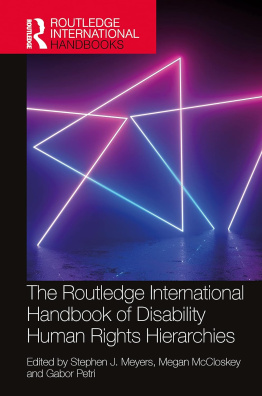 The Routledge International Handbook of Disability Human Rights Hierarchies (Routledge International