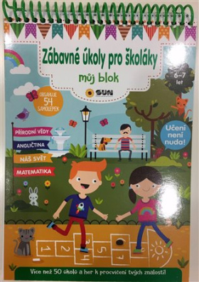 Zábavné úkoly pro školáky 6-7 let - Můj blok plný úkolů a samolepek 