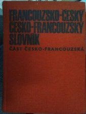 Francouzsko-český a česko-francouzský slovník, část česko-francouzská