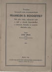 President Spojených států severoamerických franklin D. Roosevelt