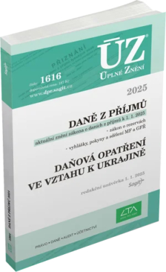 ÚZ č.1616 Daně z příjmů, 2025