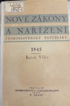 Nové zákony a nařízení československé republiky VVI-1