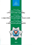 Zákon o Policii České republiky č. 273/2008 Sb. - 23. vydání - Aktualizováno k 1.1.2025