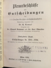 Plenarbesschlüffe und Entscheidungen des f. f. Obersten Rechts ale affationshofes 1801-1990