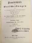 Plenarbesschlüffe und Entscheidungen des f. f. Obersten Rechts ale affationshofes 1501-1650