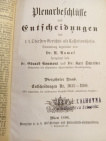 Plenarbesschlüffe und Entscheidungen des f. f. Obersten Rechts ale affationshofes 1651-1800