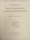 Nový právní řád v lidové demokracii II. doplněné vydání