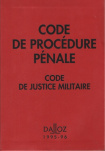 Code de procédure Pénale Code de Justice Militaire 1995-96