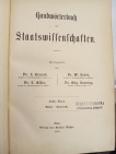 Handwörterbuch der Staatswisseenschaften erster Band