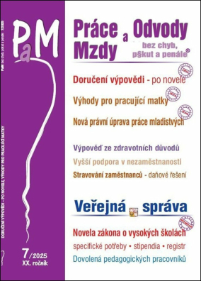PaM č. 7 / 2025 - Doručení výpovědi z pracovního poměru – po novele