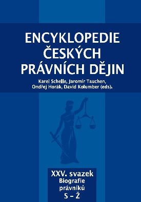Encyklopedie českých právních dějin, XXV. svazek Biografie právníků S-Ž