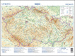 Česko Příruční mapa 1:1 120 000 reliéf a povrch/administrativní mapa