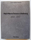 Who's Who in Finance and Industry 1996-1997