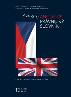 Česko-anglický právnický slovník 4.vyd. LINDE