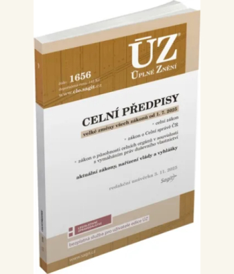 ÚZ č.1656 Celní předpisy