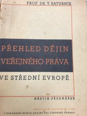 Přehled dějin veřejného práva ve střední Evropě